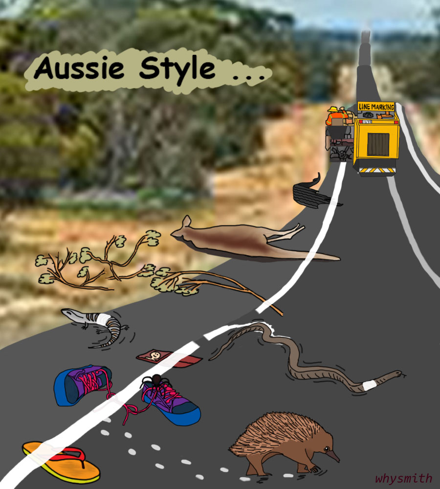 road marks
